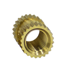 M2 brass knurled thread insert nut